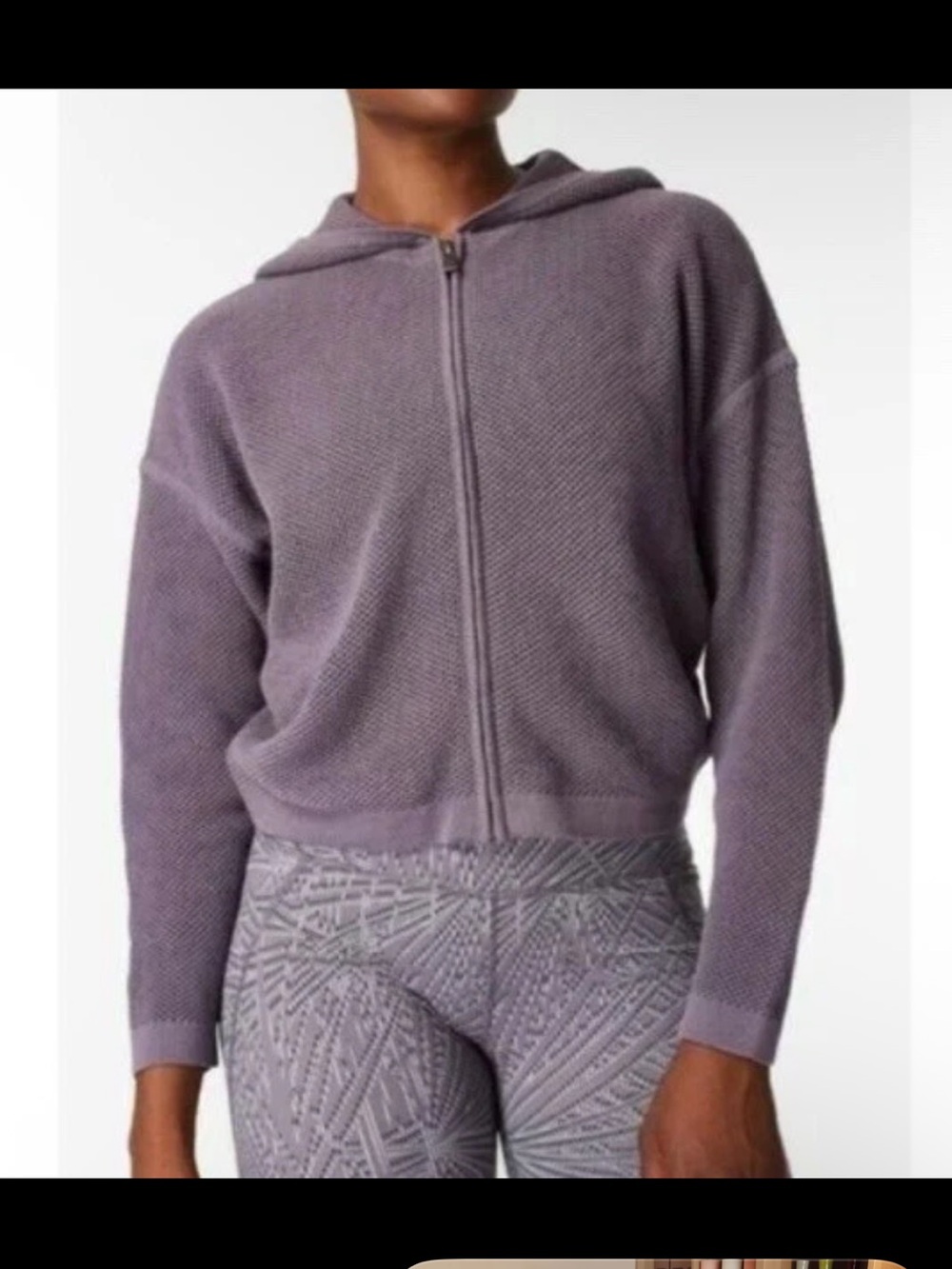 Sweaty Betty London Zip Hoodie purple M